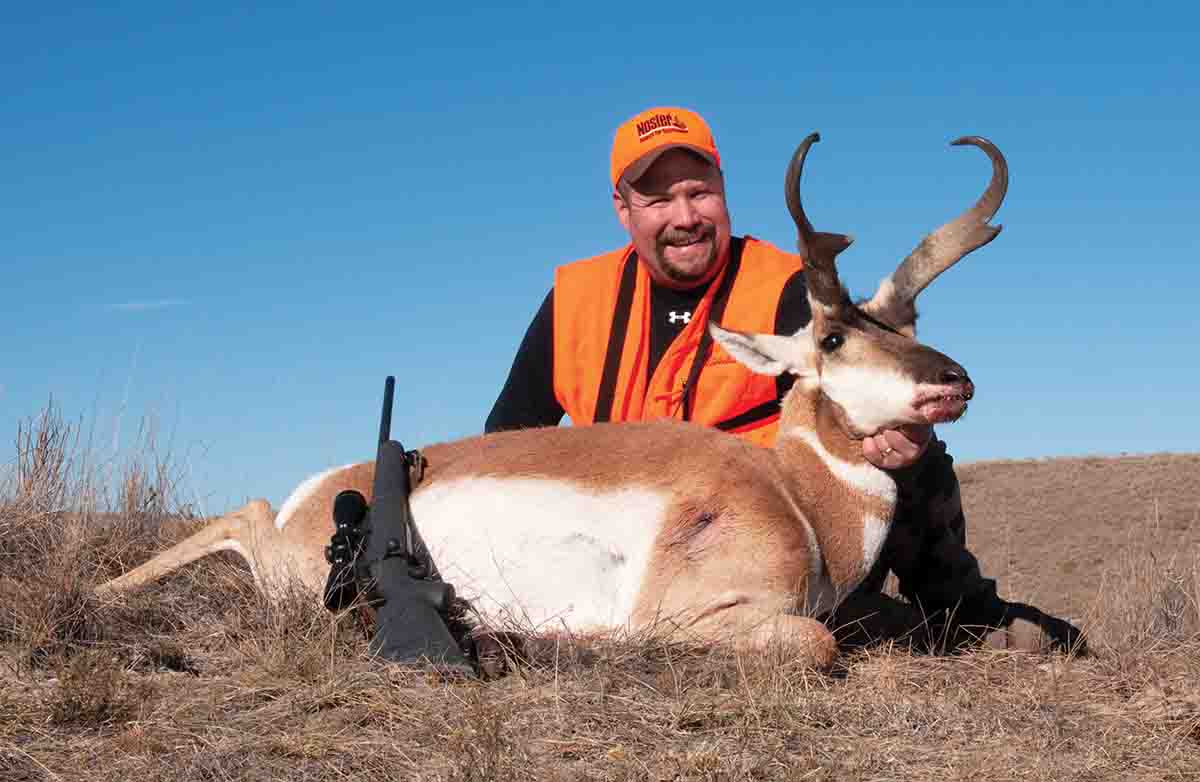 Nosler’s Model 48 Sporter 6.5-284 Norma with a Swarovski Habicht 3-10x 42mm scope turned out to be an excellent long-range option when hunting in open country.